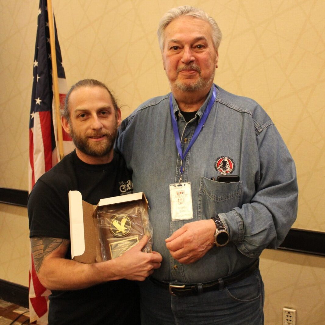 Norm Sam is awarded the 2024 Golden Eagle for his service in Region Zero. (Randy Kibler, Region Zero Director)