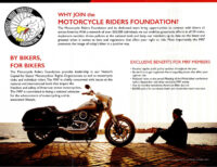 Why Join the Motorcycle Riders Foundation